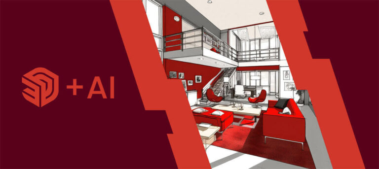 Projektowanie wnętrz w programie SketchUp i wizualizowanie z AI