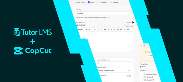 Tworzenie kursu online z Tutor LMS i podstawy montażu video w CupCat