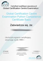 Certyfikat GCCE